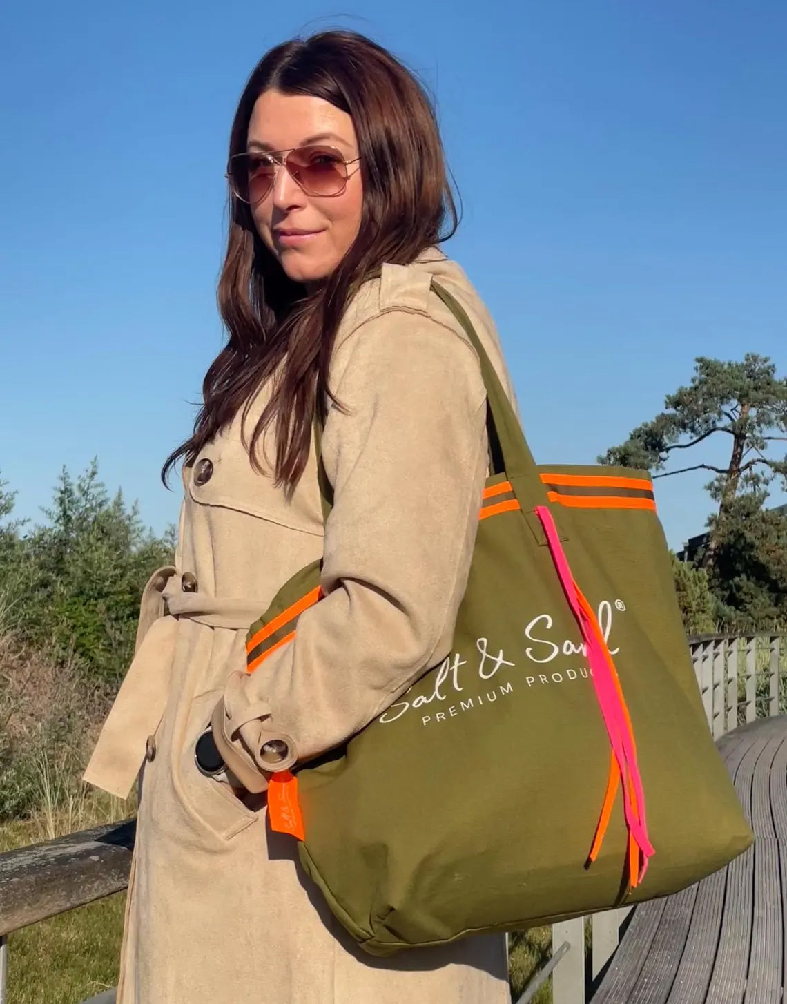 Canvas Shopper Tasche khaki Salt & Sand