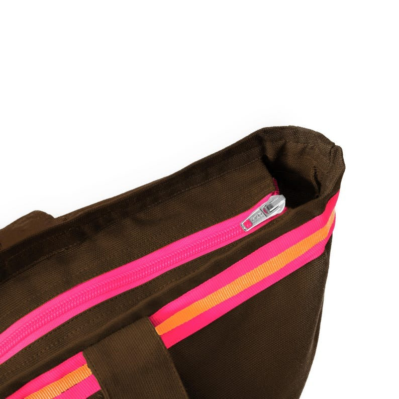 Canvas Shopper Tasche braun Wild Thing Hirsch