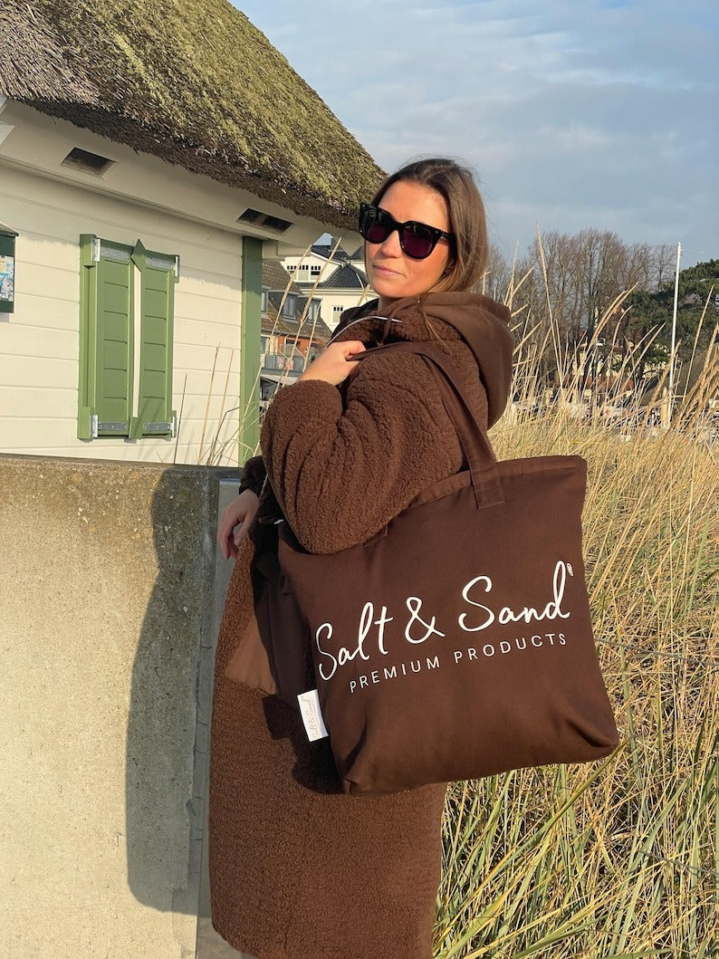 Canvas Shopper Tasche braun Salt & Sand