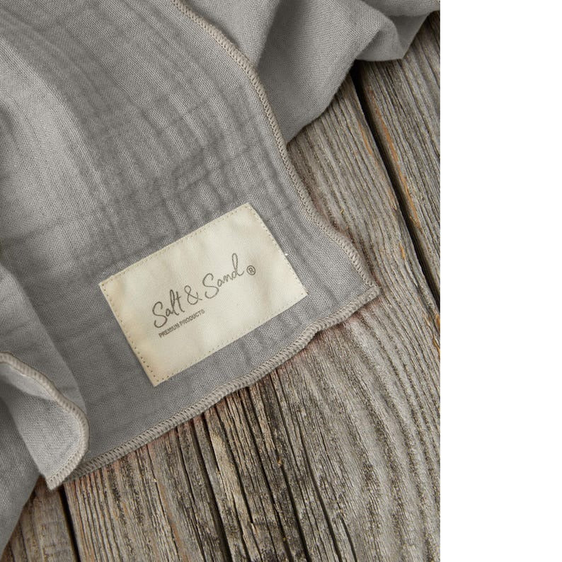 Musselin Tuch Damen l Grau